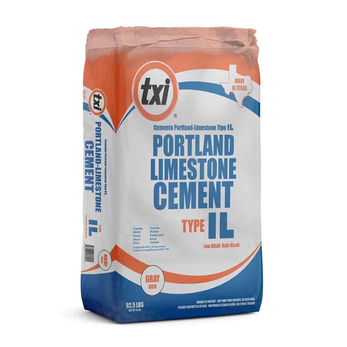 TXI Gray Portland I/II Gray 92.5lb