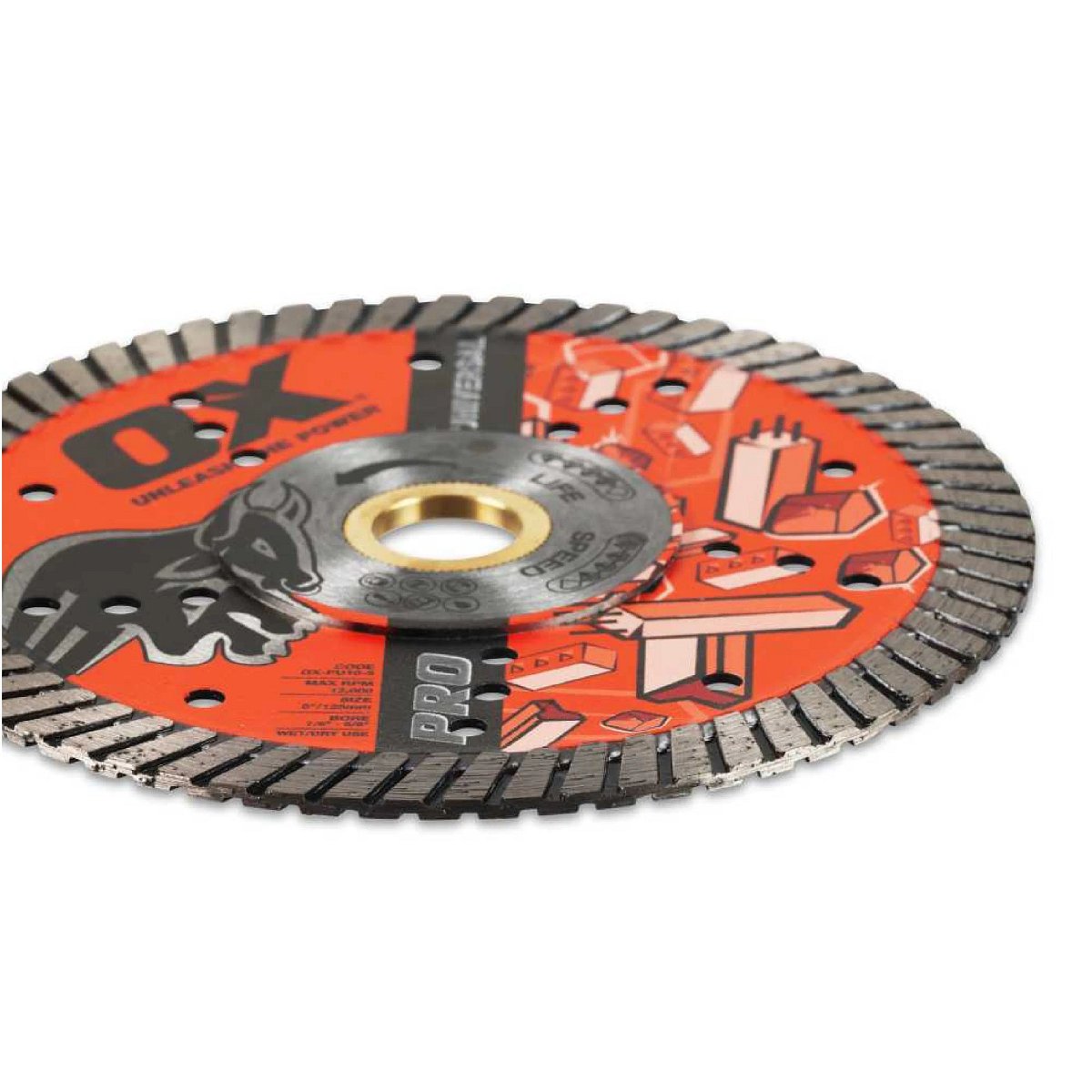 OX Pro Universal Diamond Blade | Diameter: 10" / 254mm | Bore: DM 7/8" - 5/8" 22mm - 15mm