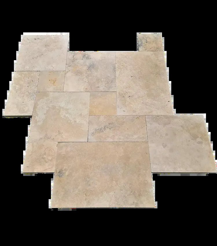 Ivory Classic  Travertine Versailles Pattern