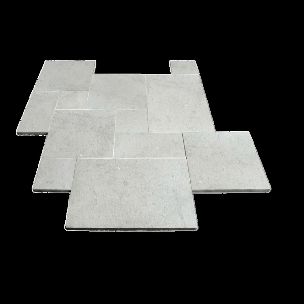 Platinum Ice Travertine Versailles Pattern